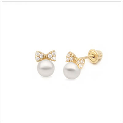 Real pearl clearance earrings for babies